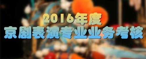 啊啊啊老骚逼国家京剧院2016年度京剧表演专业业务考...